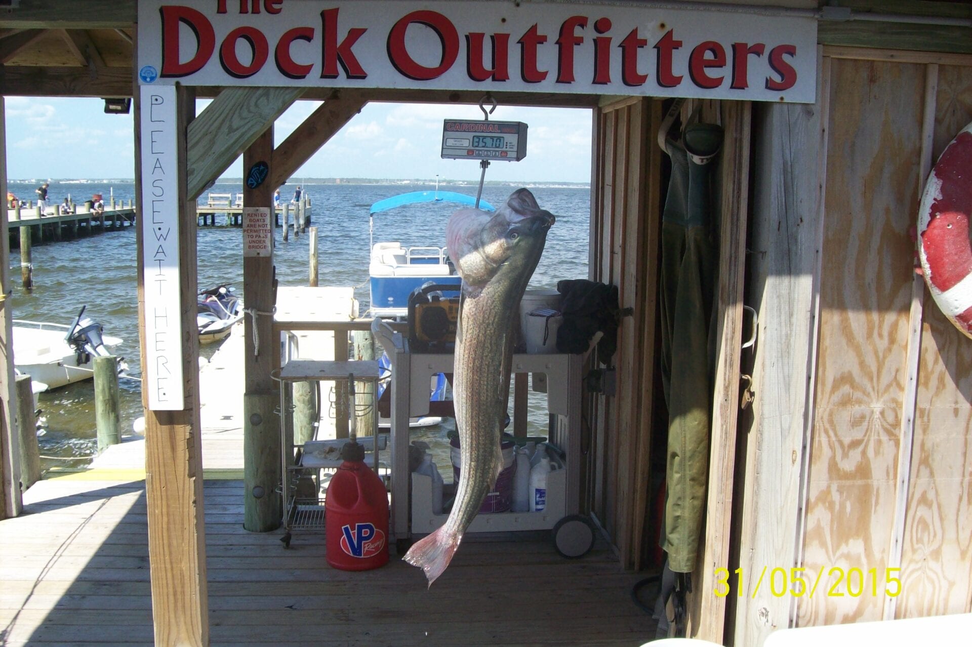 A place with The Dock Outfitters signage