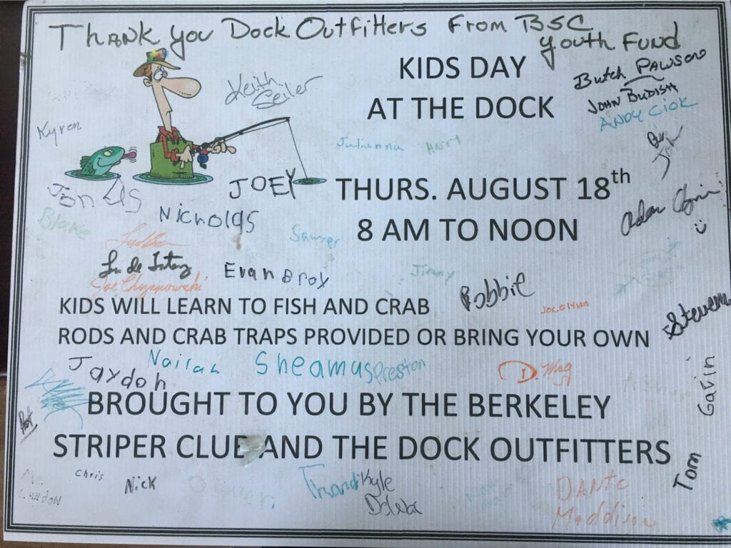 A white wall with kids’ notes